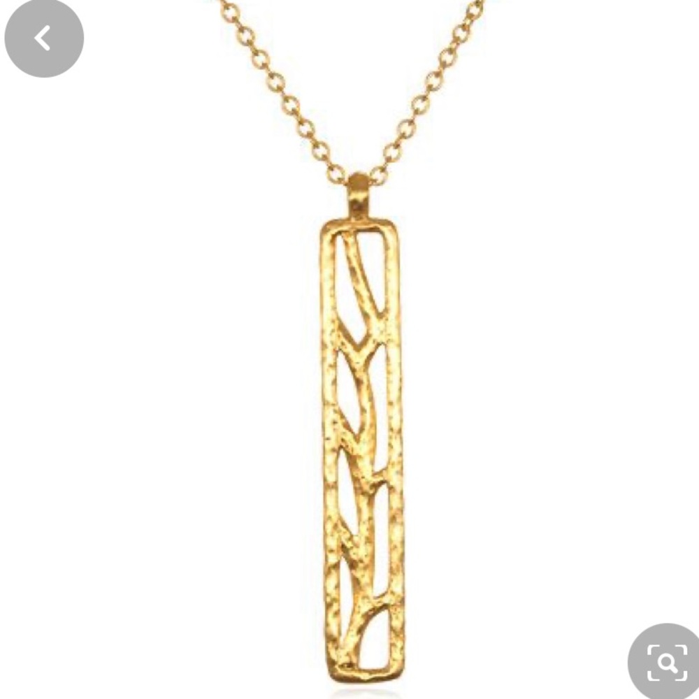 Satya Jewelry gold tree branch long necklace